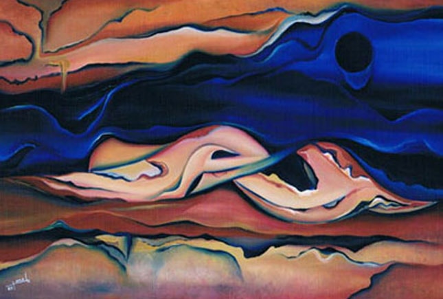 Oil painting by Lena Aydenian, archive reference A0004. Low resolution placeholder recovered from her archived website; a high resolution photograph and a confirmed title are still to come.