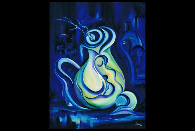 Oil painting by Lena Aydenian, archive reference A0005. Low resolution placeholder recovered from her archived website; a high resolution photograph and a confirmed title are still to come.