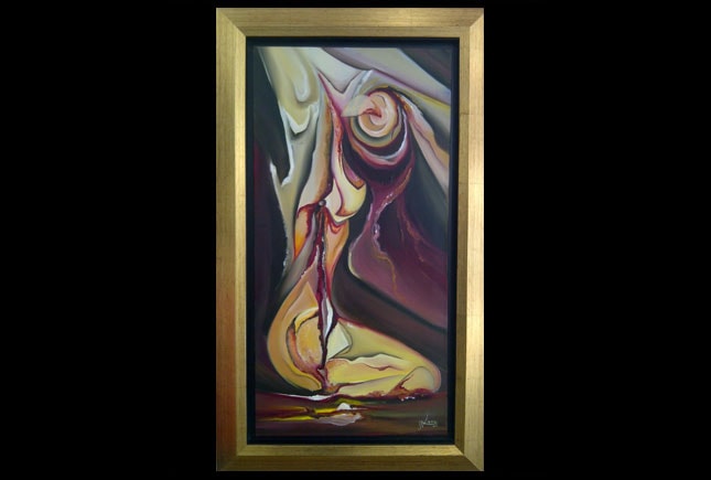 Oil painting by Lena Aydenian, archive reference M00001. Low resolution placeholder recovered from her archived website; a high resolution photograph and a confirmed title are still to come.