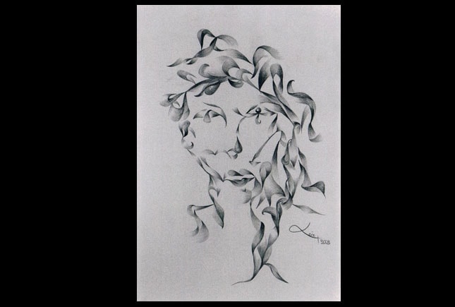 Charcoal painting by Lena Aydenian, archive reference b00006. Low resolution placeholder recovered from her archived website; a high resolution photograph and a confirmed title are still to come.
